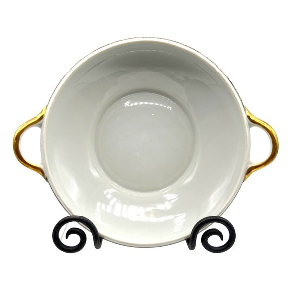 Noritake Chelsea Pattern 71432 Serving Bowl Roses Flowers Leaves Gold Details Ge - Picture 1 of 8